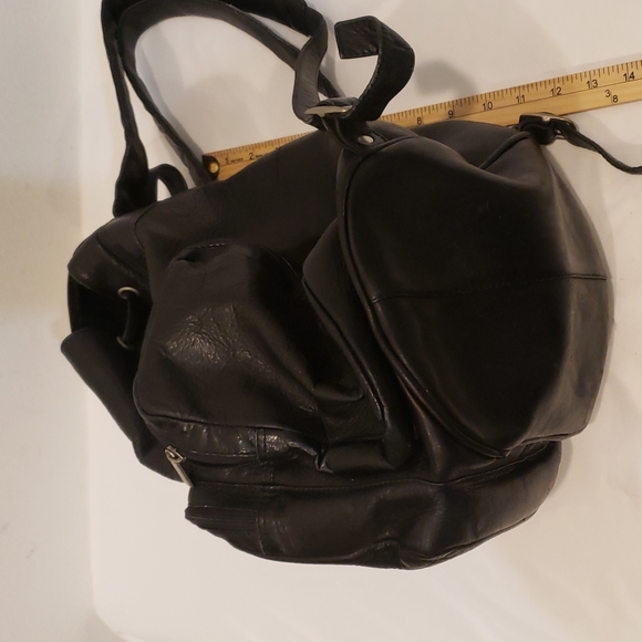 Genuine Leather Backpack  Multi-functional Elegant unisex - Picture 6 of 16